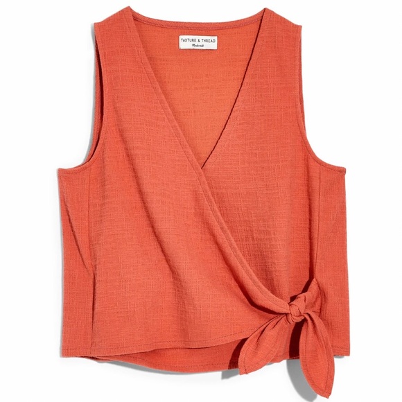 Madewell Tops - Madewell Texture & Thread Sleeveless Wrap Tie Top